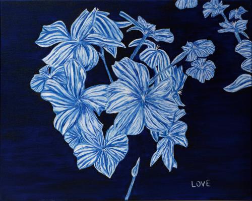 Joanna's Blooms at Night